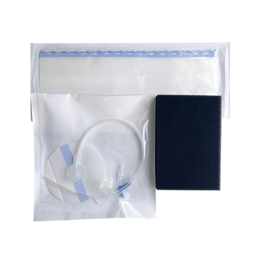 Kit de curativo descartável para terapia de feridas com pressão negativa (NPWT/VSD)