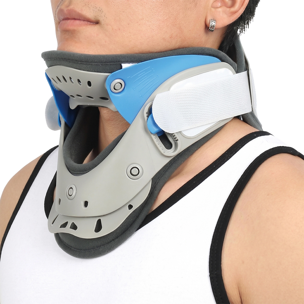 Cinta de suporte de pescoço com colar cervical ajustável
