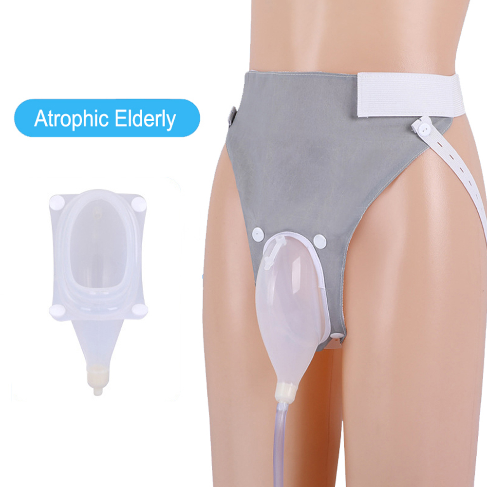 Coletor urinário externo de silicone médico para idosos atróficos do sexo masculino