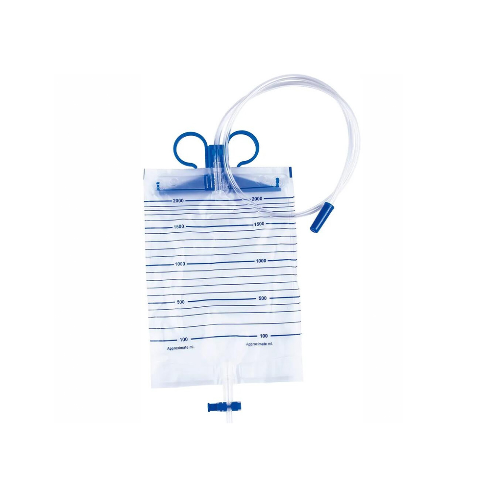 1000ml/1500ml/2000ml Saco de urina de grau médico premium com cabides de plástico